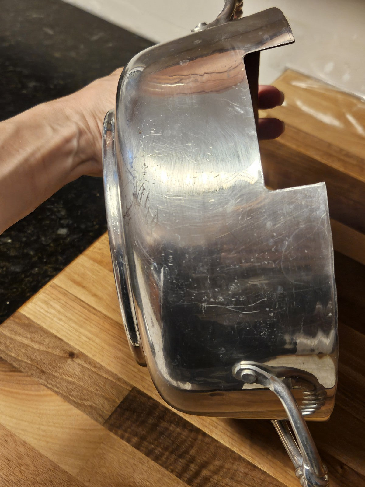 Vintage Buenilum Aluminum Casserole Serving Dish Holder Replacement Base Only