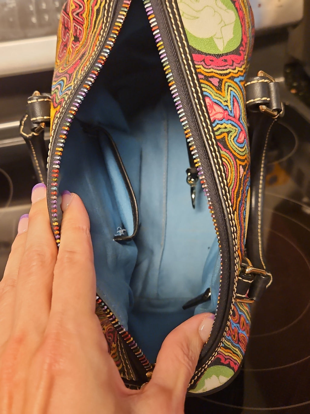 Dooney & Bourke 2011 Disney Pop Princess  Satchel EUC With Fantastic Placement!!