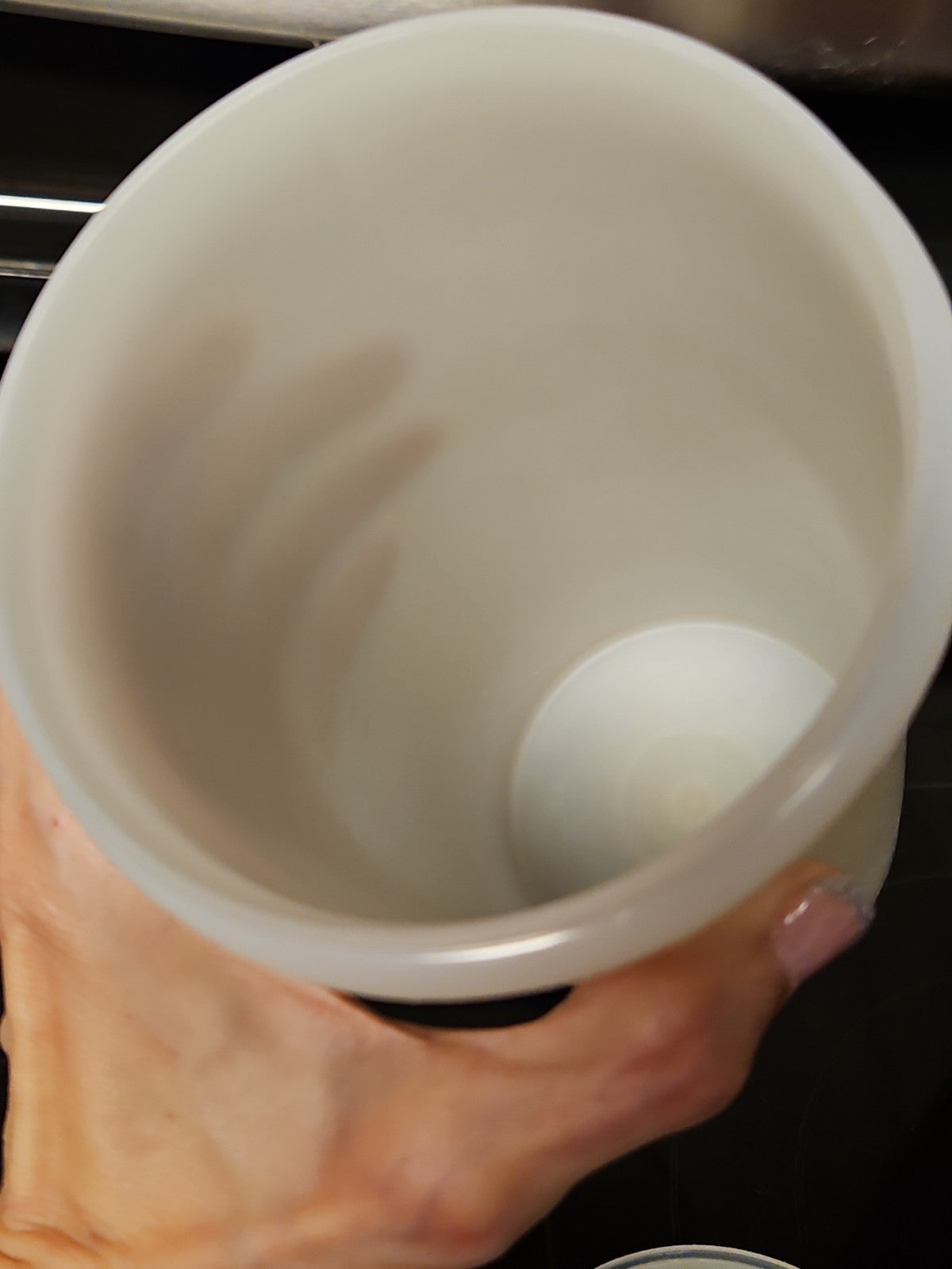 Vintage Tupperware 261 Sheer Handolier Pitcher Sheer Flip Top Seal 563