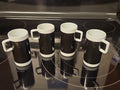Set Of 4 Braniff International Airlines Black & White Espresso Cups Real China
