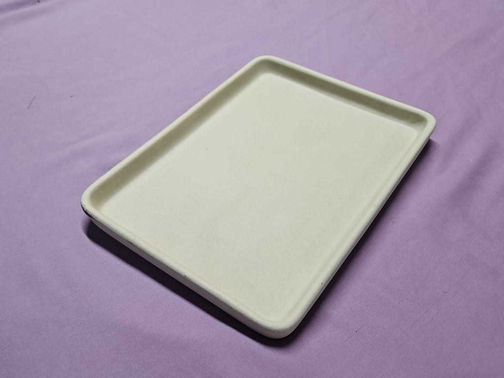 Pampered Chef #601 Family Heritage Stoneware Small Bar Pan Toaster Oven 9.5x7"
