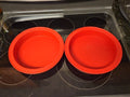 Set of 2 Red KitchenAid Silicone Cake Pans 9 Inch Round Very Nice