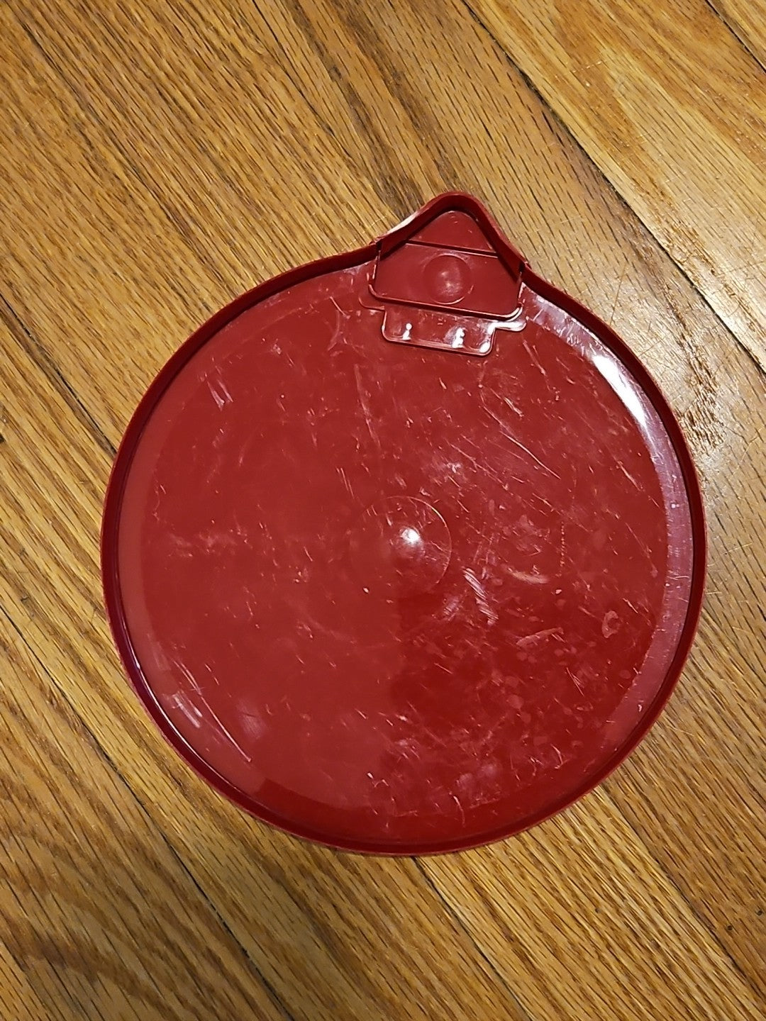 Vintage Tupperware Replacement Red Mix-N-Store Lid Seal 696 with Pour Spout 697