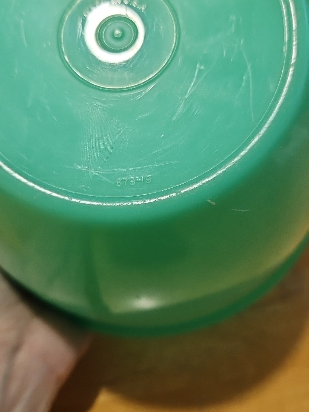 Vintage Tupperware Crisp-It Lettuce Keeper #679-11 Jadeite Green W/Lid No Spike