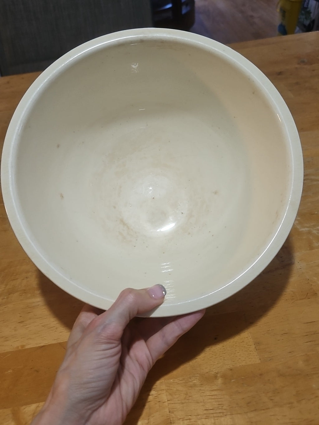 Vintage Homer Laughlin Kitchen Kraft Large 10" Floral Spring Wreath Mixing Bowl