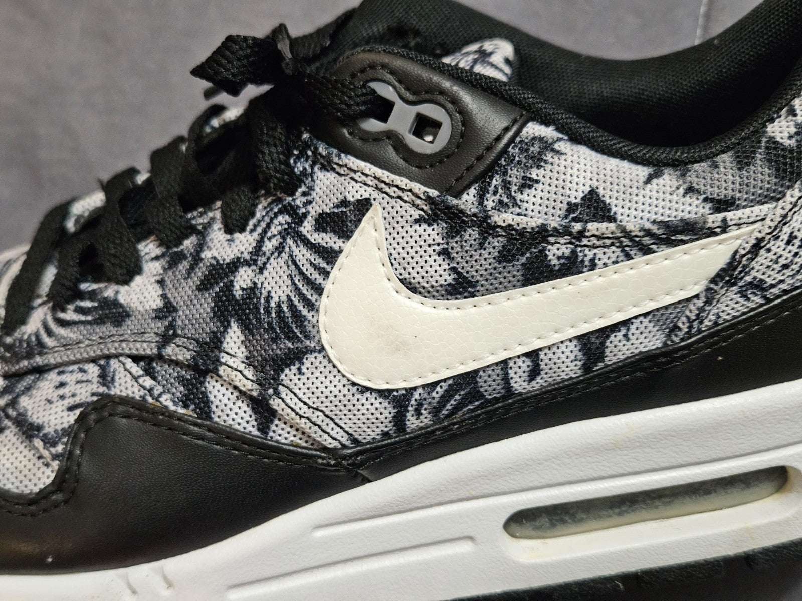 2014 Nike Air Max 1 GPX Black Floral Mens Size 10.5 684174-001
