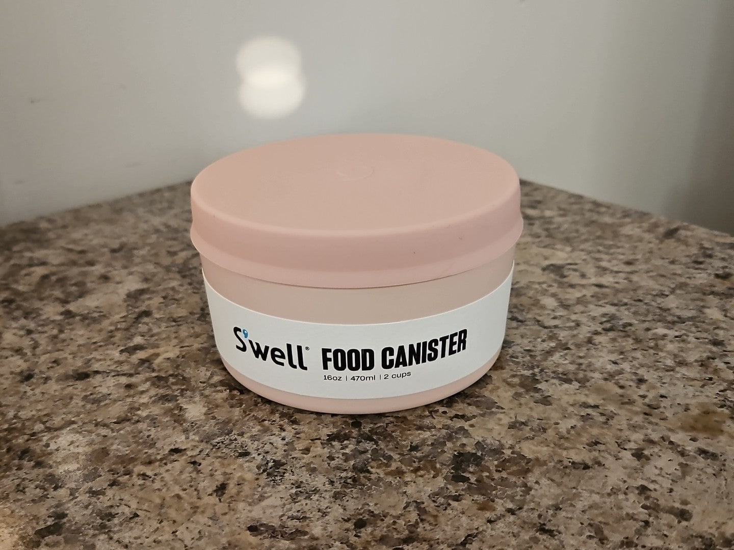 NWT S'well Stainless Steel 16oz Food Canister Pink Himalayan Salt Swell