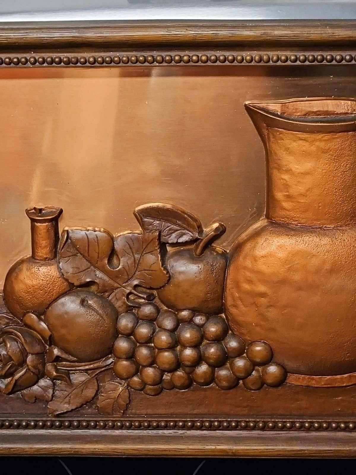 Vintage Coppercraft Guild 3D Wall Plaque on Copper Art 16” x 11" MCM Decor Retro