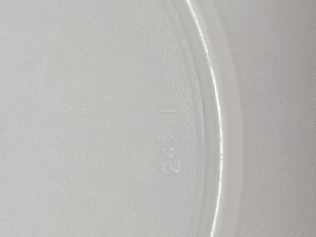 Vintage Tupperware Sheer Cupcake Keeper #242 w/Lid Seal #224 READ