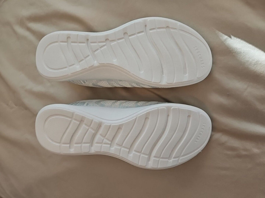New Skechers Vapor Foam Lite Spark Sneakers Women's 7.5 White Multi Slip-on