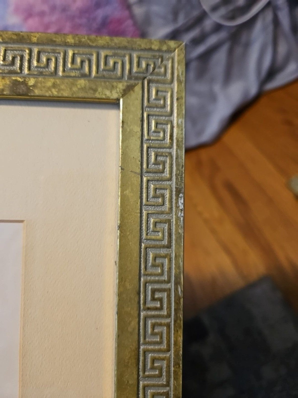 Framed & Matted Joyce Combs "Acropolis" Vase & Corinthian Column Print 13"x 16"