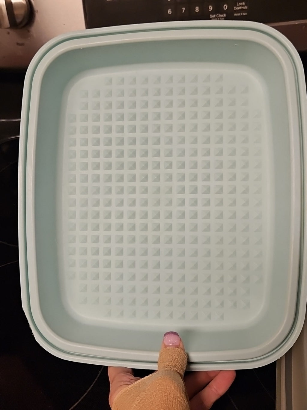 Vintage Tupperware Mint Green Season & Serve Marinade Dish W Lid 1295-7 & 1294-1