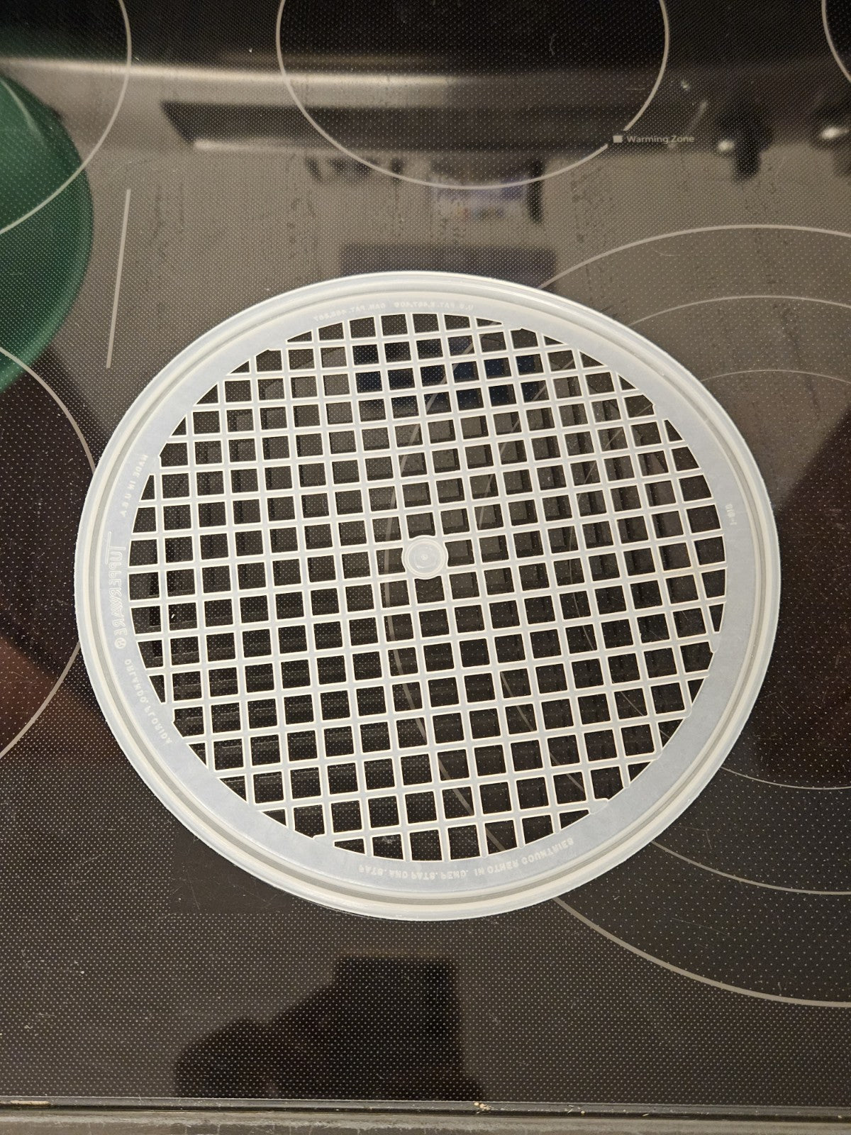 Vintage Tupperware Jadeite Green 9'' Pasta Strainer Colander W Lid #339 & #516