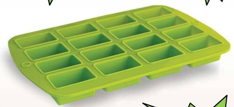 NIP Tastefully Simple Green Silicone Bar Pan 16 Rectangular Bars