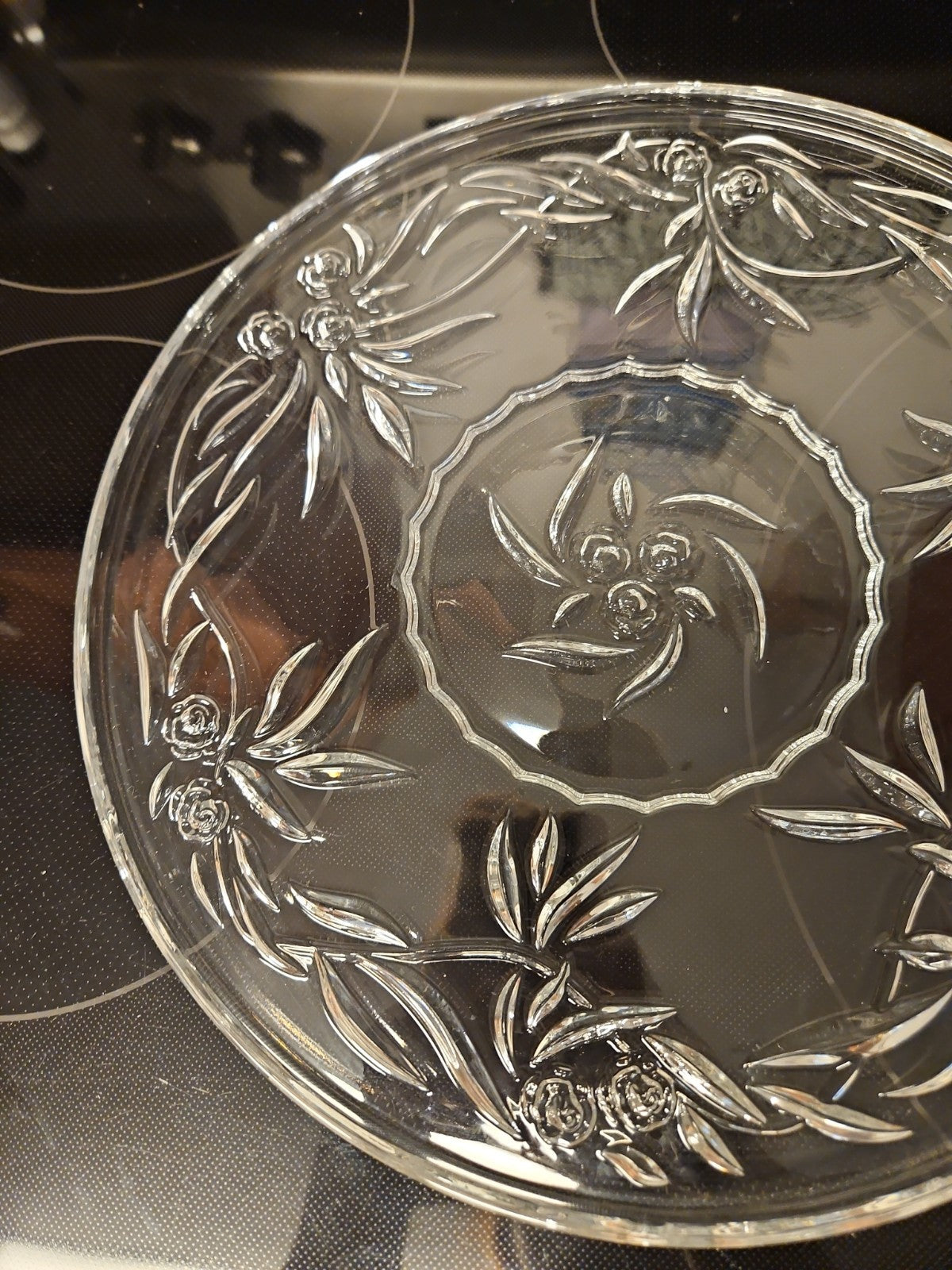 Princess House #848 Lead Crystal Cake Platter 12" In Original Box EUC