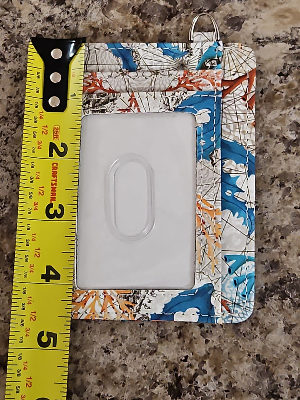 NWOT Sea Turtle RFID Credit Card Holder Wallet Women ID Window Keychain