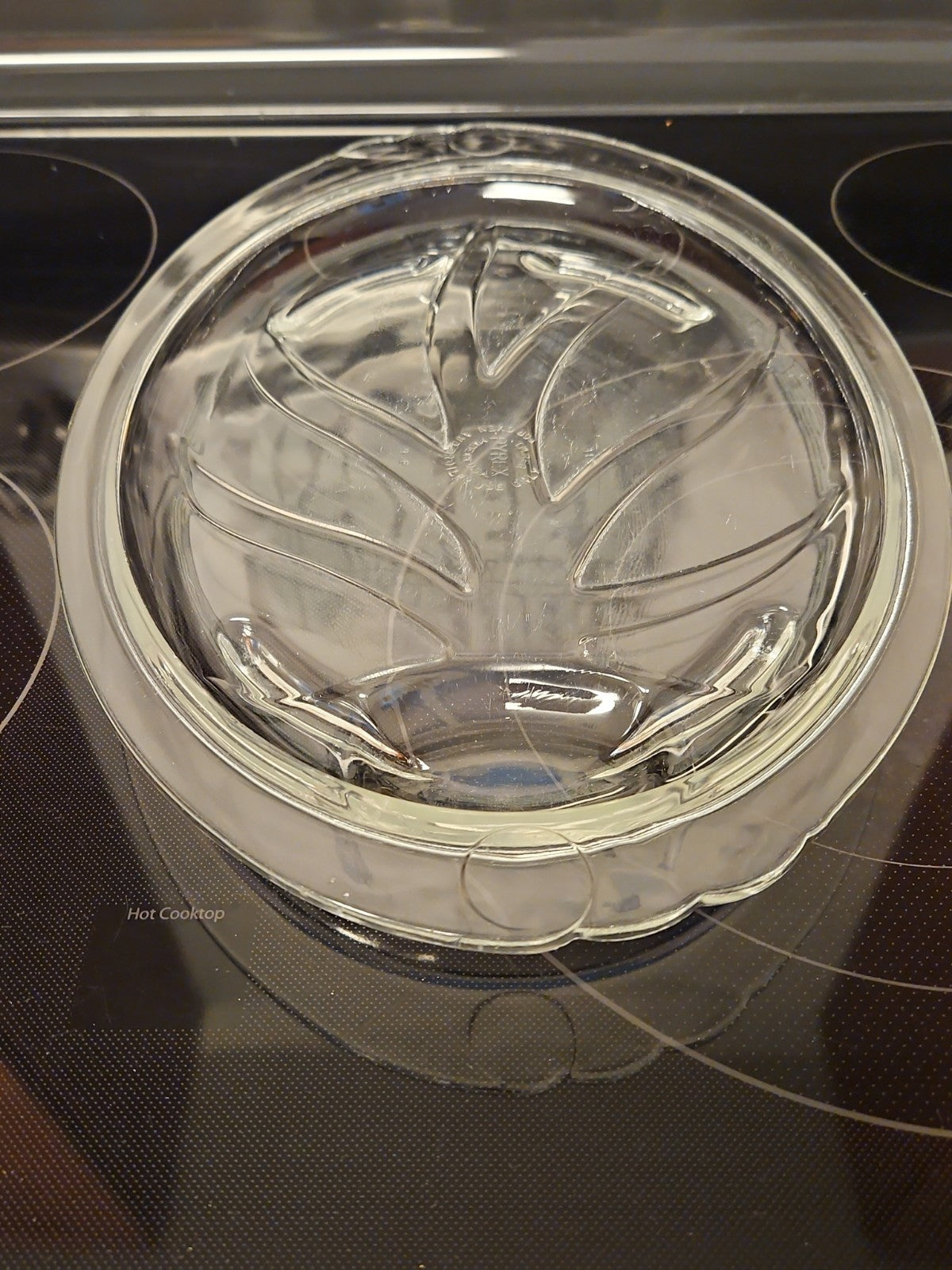 Vintage Pyrex 815 Clear Glass Tree of Life 15" Serving Platter w/Drip Well