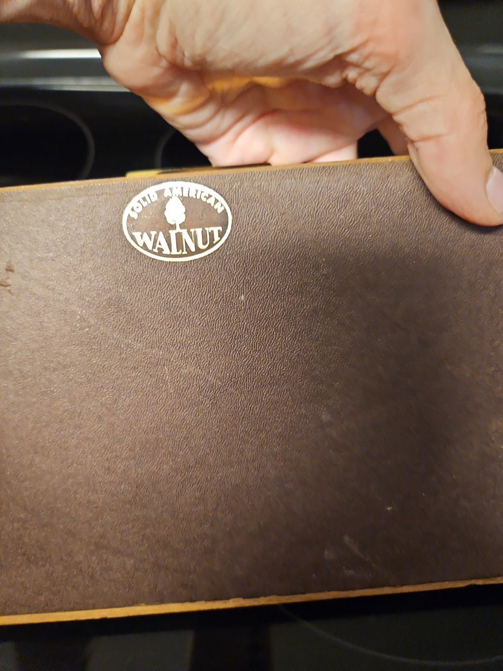 Vintage Carvel Hall Knives for Roast Carving set with Walnut case #22164 READ