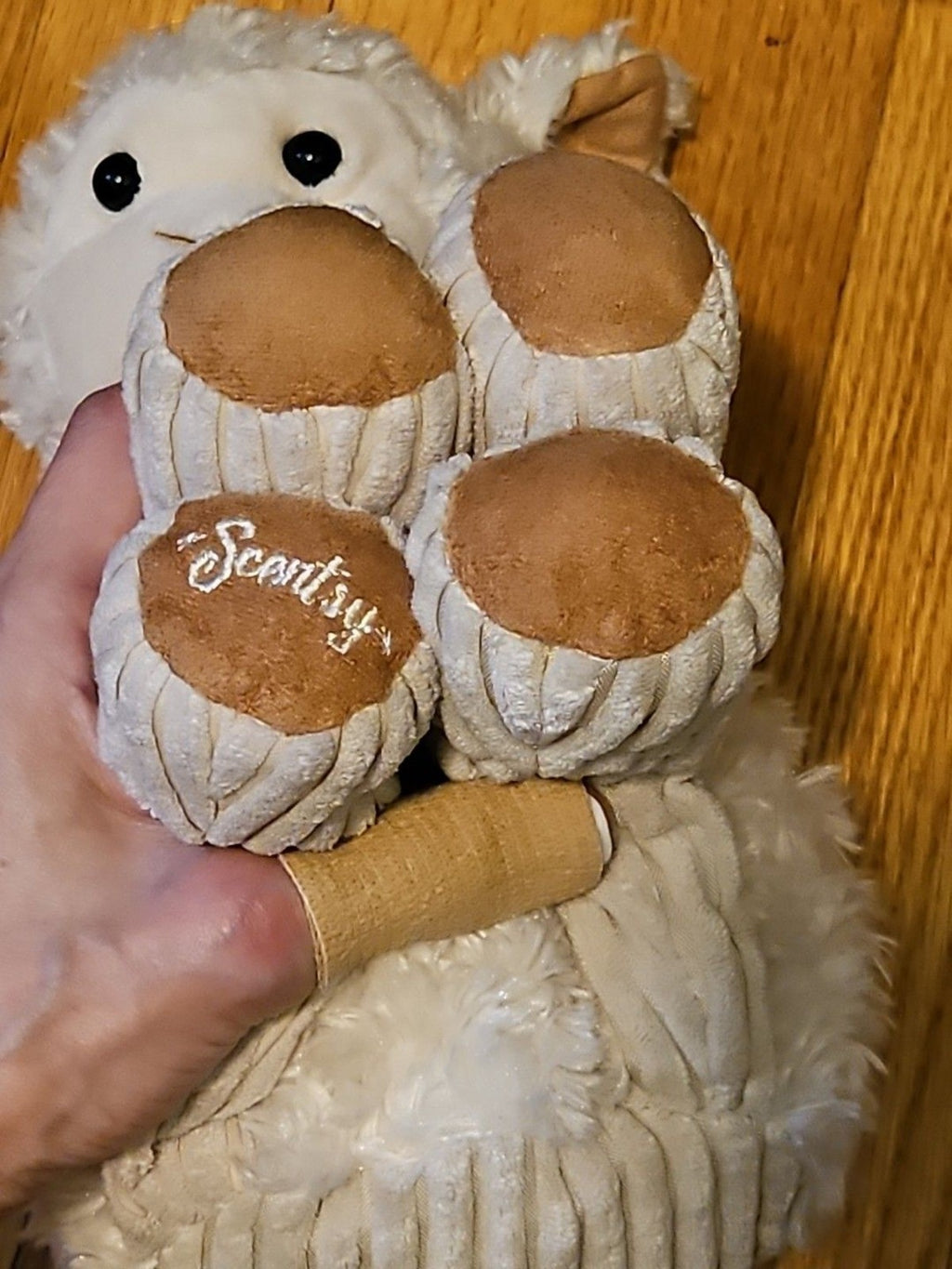 Scentsy Buddy Lenny The Lamb Plush Stuffed Animal Retired Zip Closure
