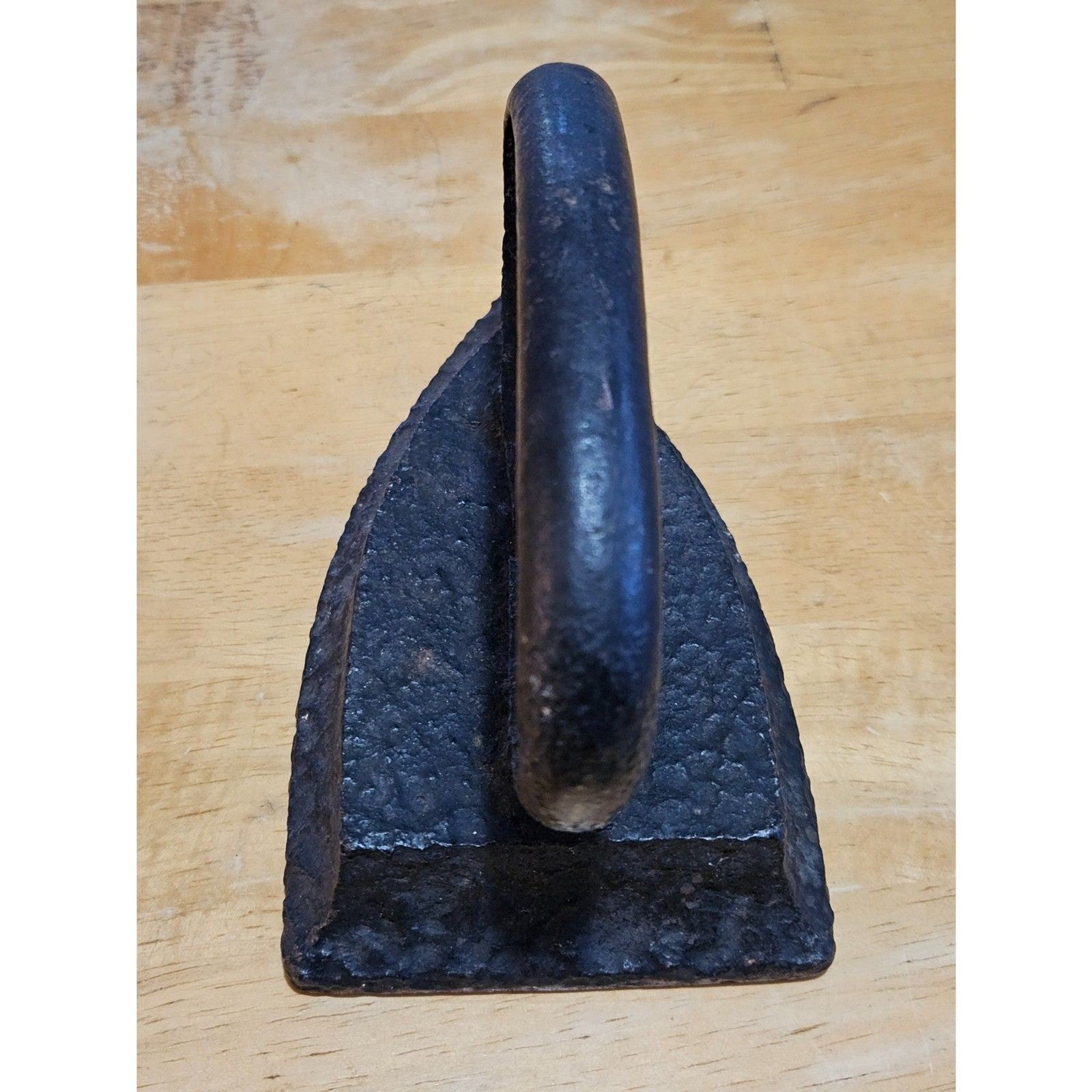 Rustic Vintage Antique Sad Iron Black Cast Iron 6" EUC