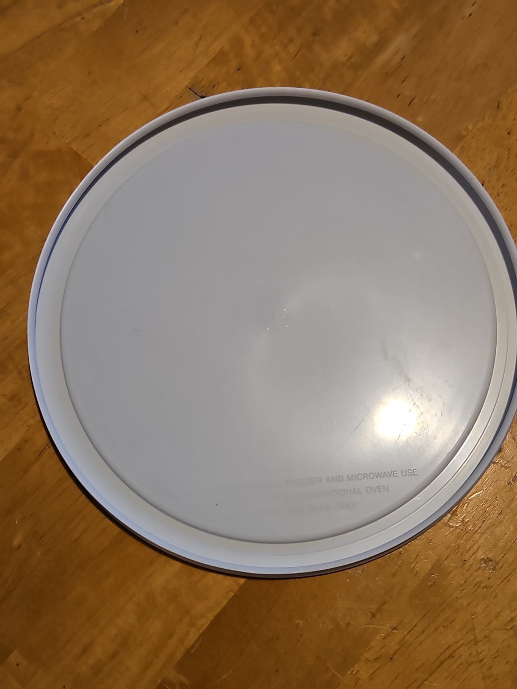 Replacement Corning Ware White FS-1-PC / F-1-PC Round Plastic Lid Fits 2.5QT