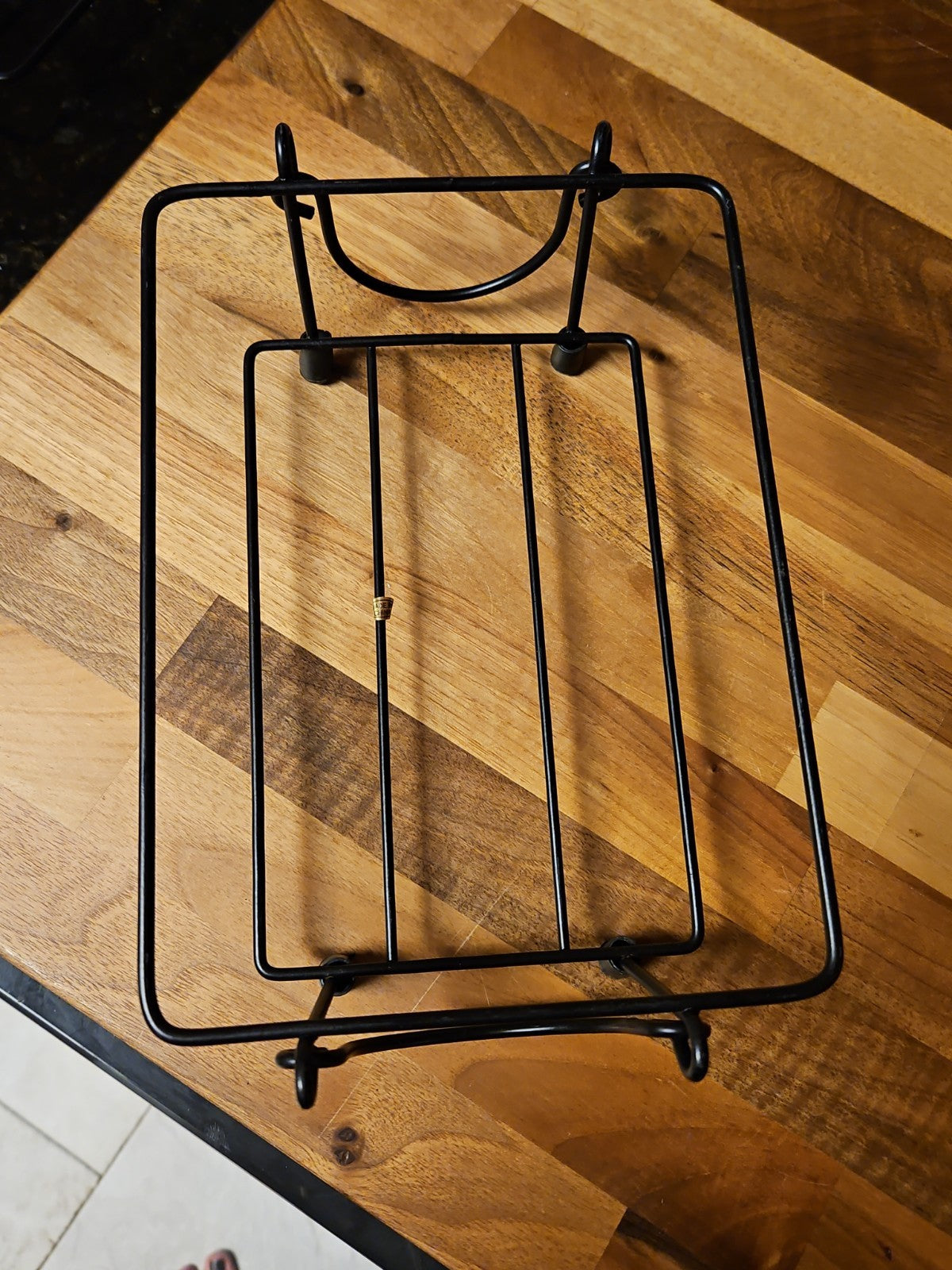 Set Of 2 Temptations By Tara Old World Brown Glass Trivets In Metal Holders