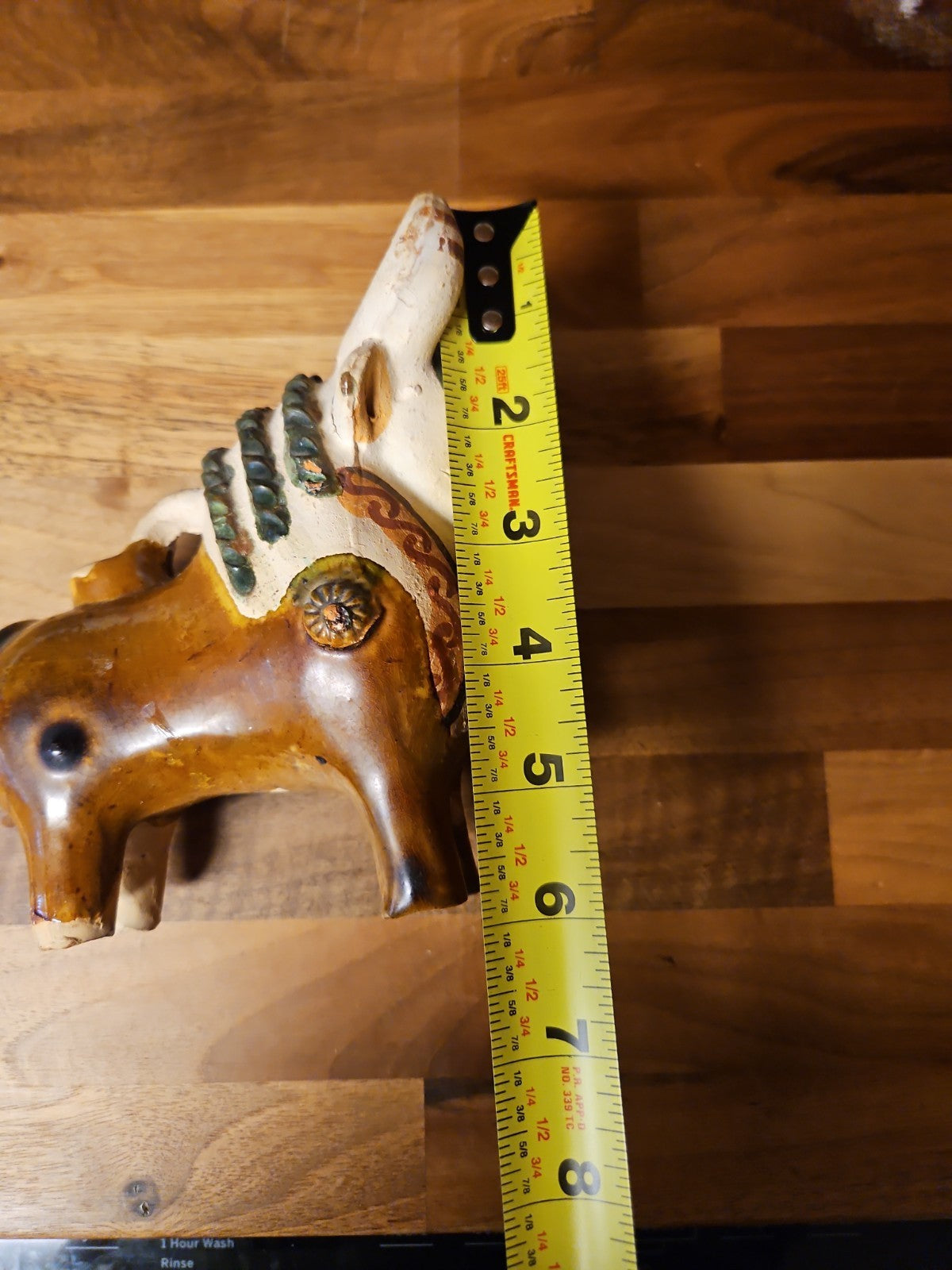 Vintage Peruvian Torito de Pucara Ceramic Bull Pottery Folk Art Figurine 6”