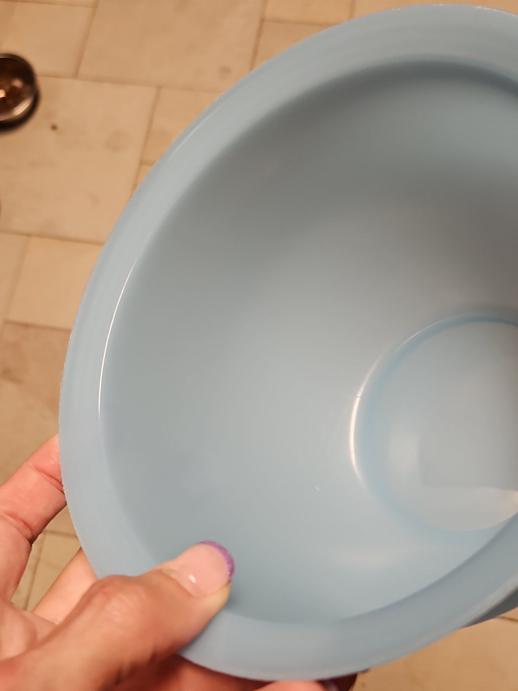 Tupperware Impressions Mixing Bowl Only No Lid 1.3L 3095B Pastel Blue
