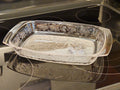 Vintage Princess House Fantasia Glass Casserole Baking Dish Poinsettia 13.5x8.5