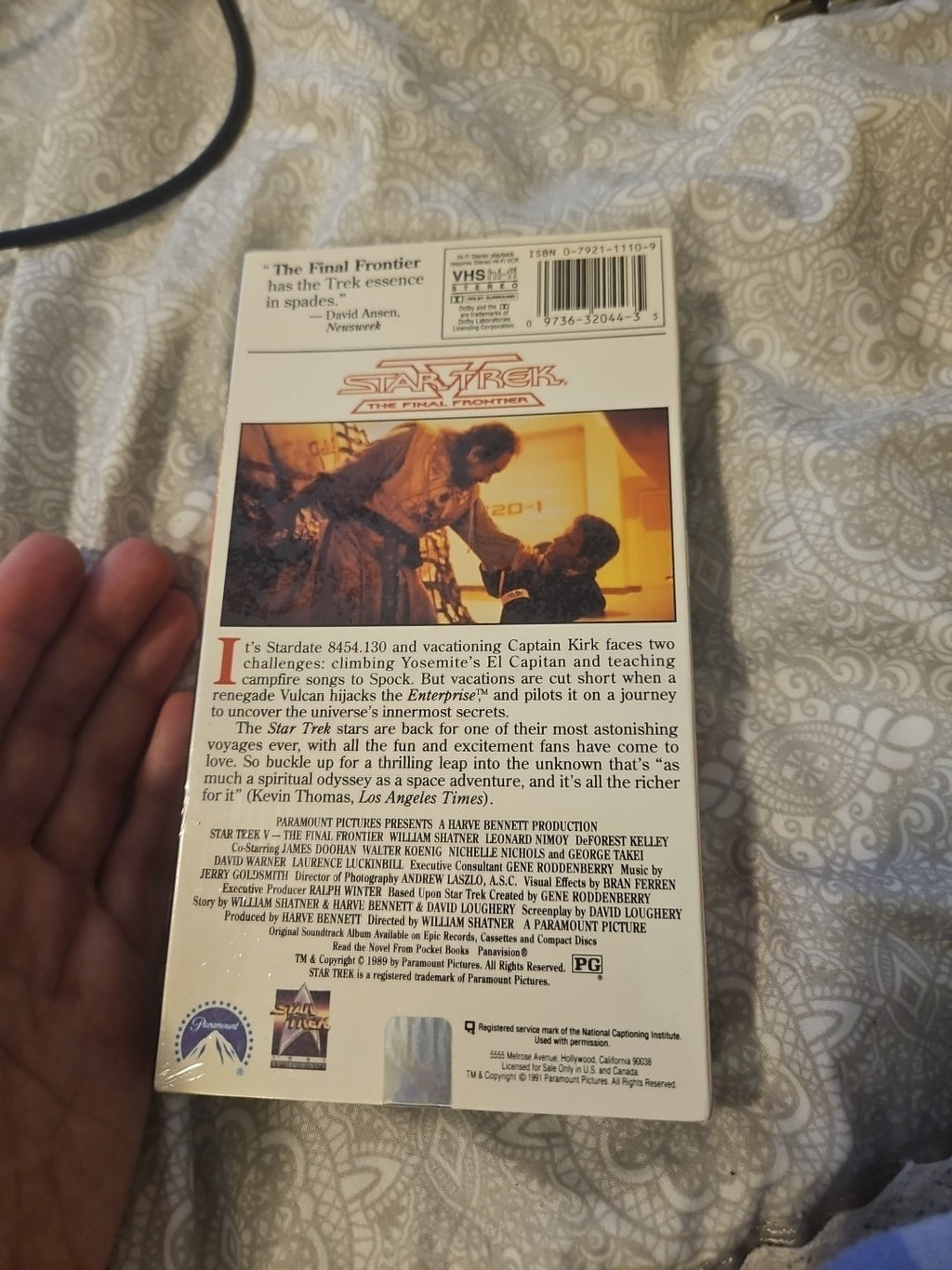 Star Trek V 5 The Final Frontier VHS Tape 1989  New In Sealed Package