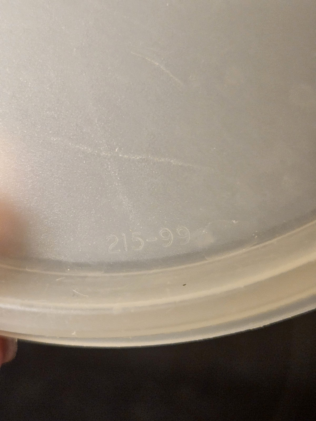 Vintage Tupperware Bowl Sheer 148 W/ Sheer Seal Lid 215