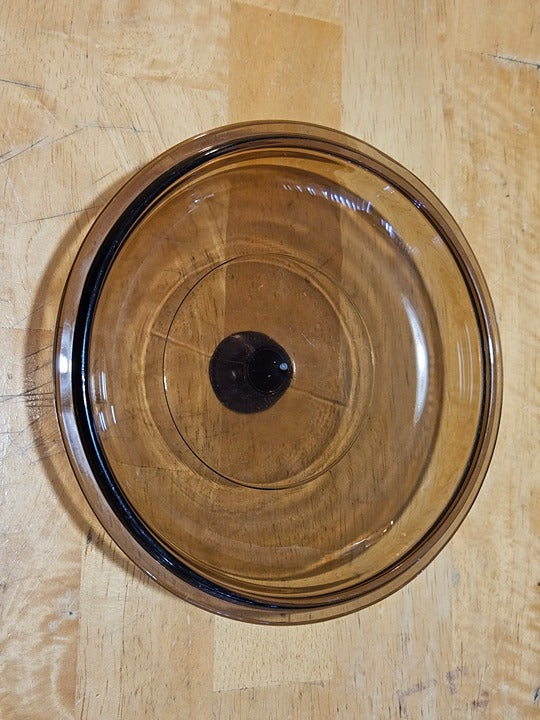 Vintage Pyrex Replacement Lid Pyrex Vision V1.5C Brown EUC