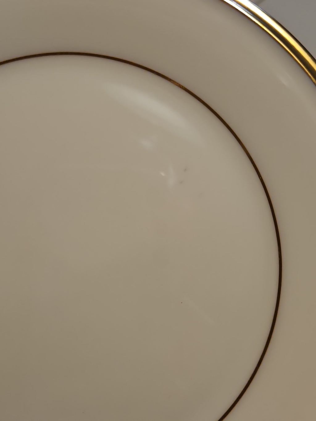 Set of 3 Lenox Eternal Bread & Butter Plates 6 3/8" Ivory Gold Trim USA NWT