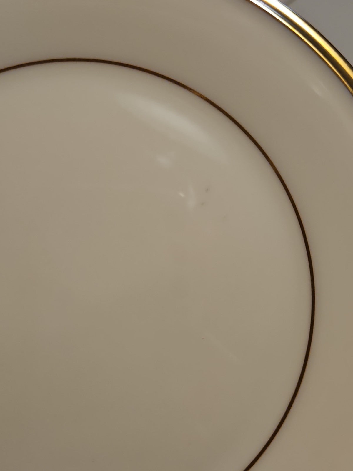 Set of 3 Lenox Eternal Bread & Butter Plates 6 3/8" Ivory Gold Trim USA NWT