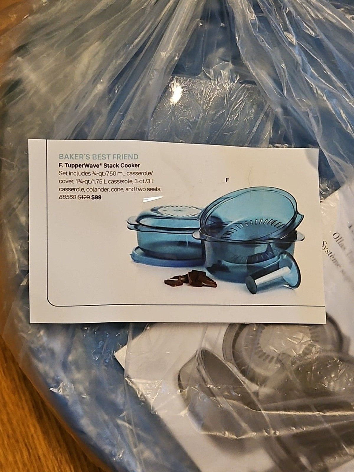 Tupperware Tupperwave Stack Cooker Microwave Set Aqua Blue NIP