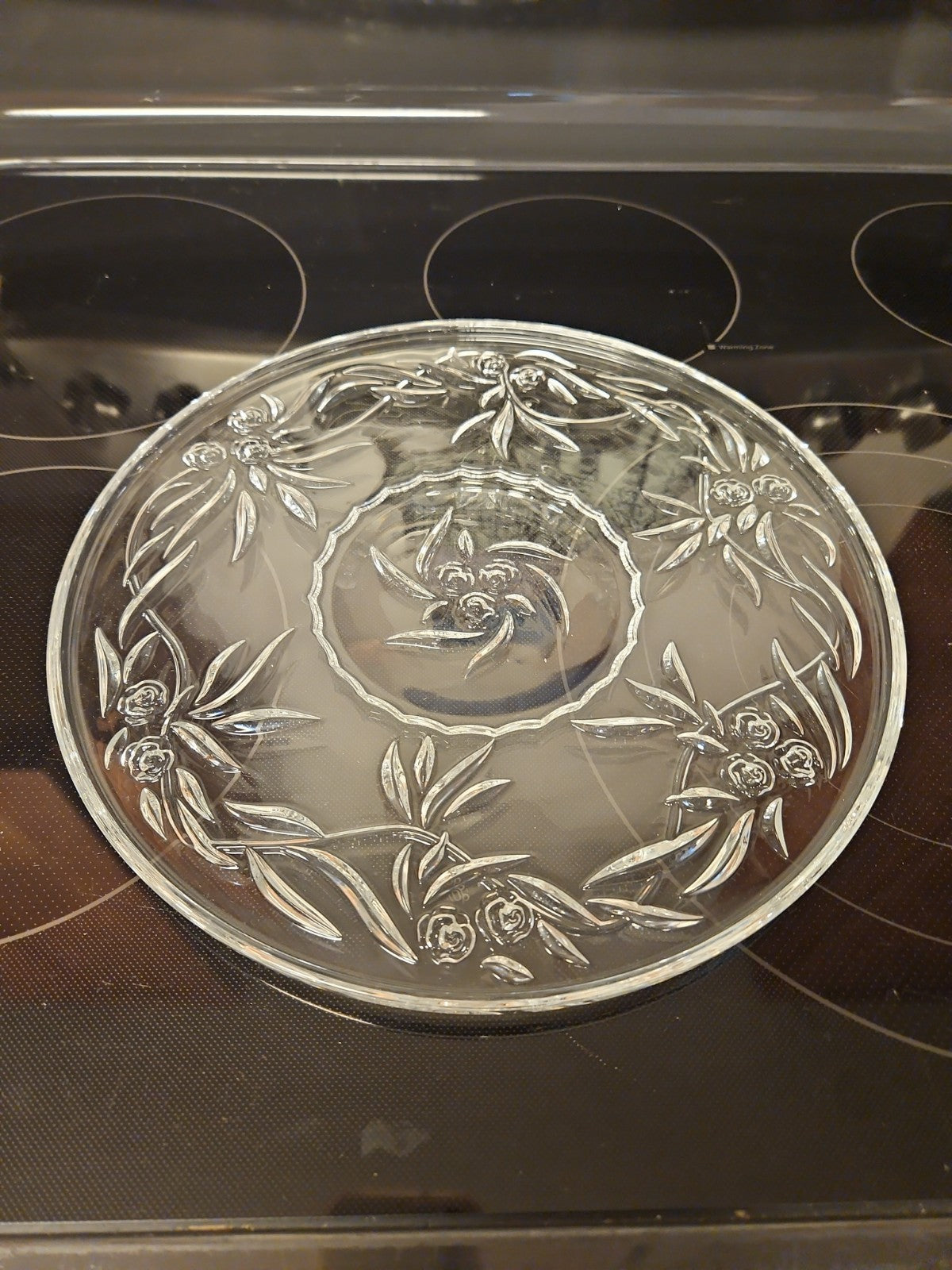 Princess House #848 Lead Crystal Cake Platter 12" In Original Box EUC