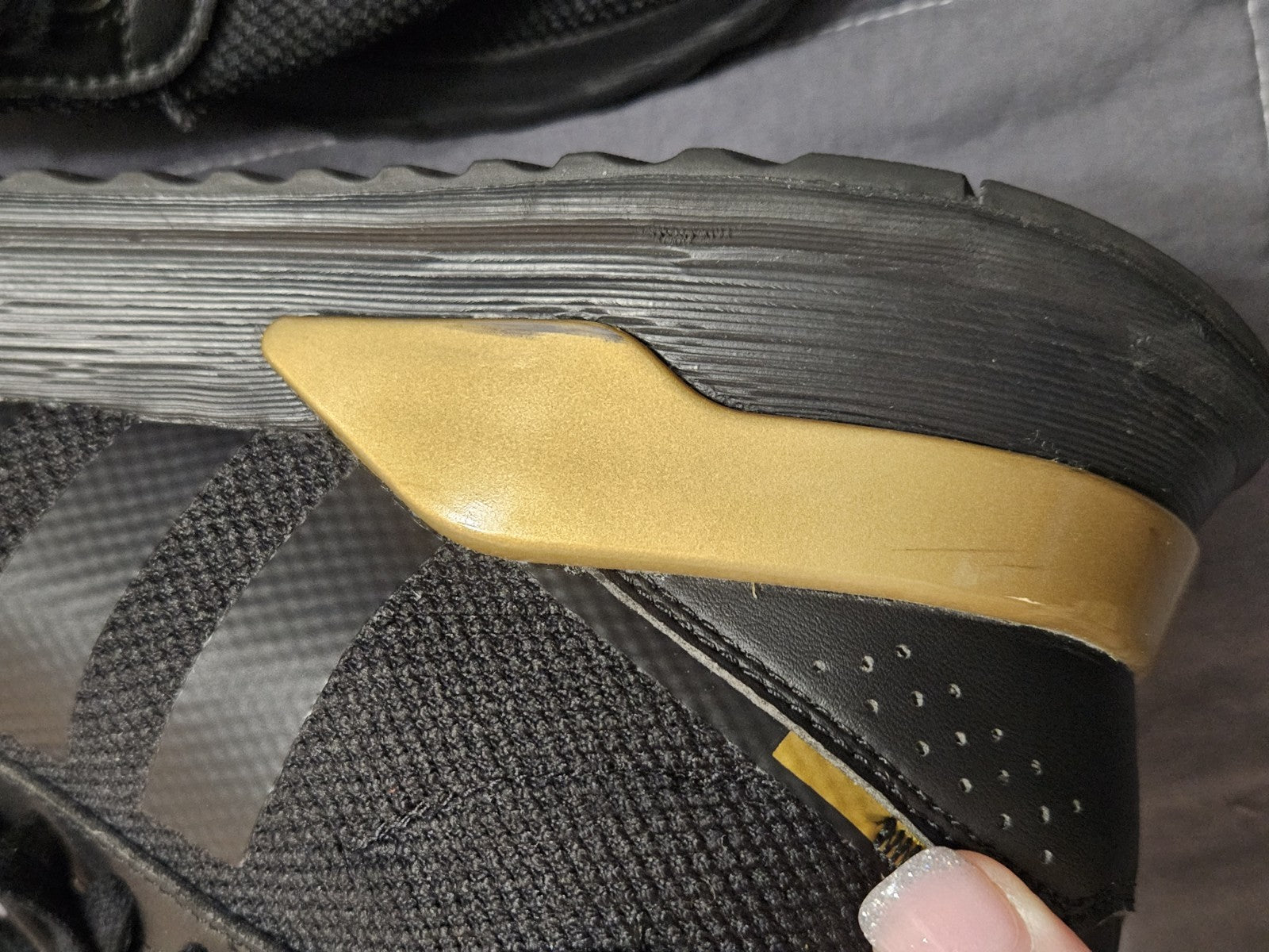 Adidas Originals U_Path X C Black & Gold Running Sneakers Mens Size 10.5 FW7573
