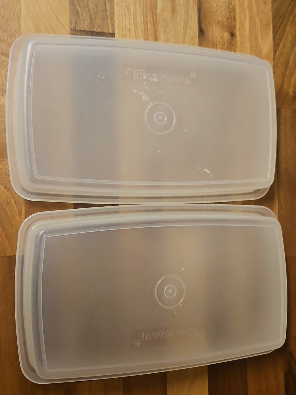 5-pc set Vintage Tupperware Harvest Gold Carrier #815 W/ Sheer Deli Keepers #816