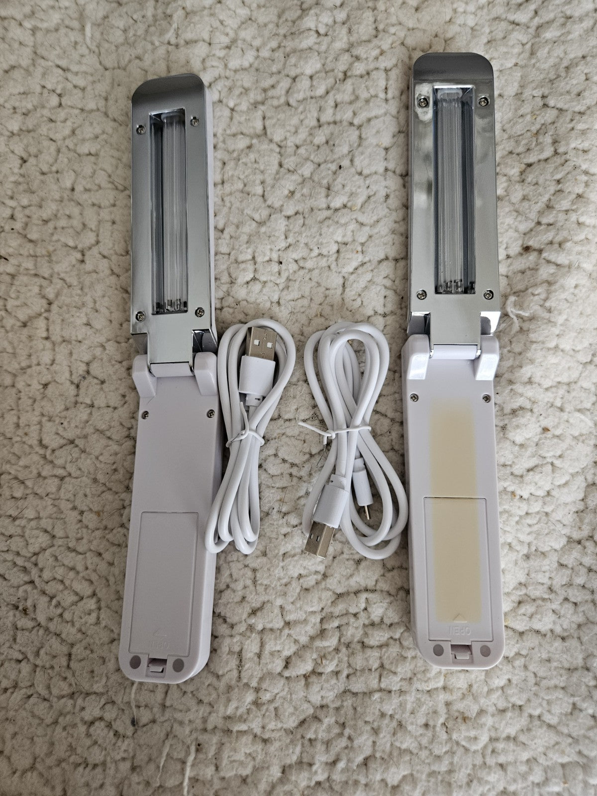 Lot Of 2 STN Enterprises Portable UV Sterilizer USB Or Battery Power READ