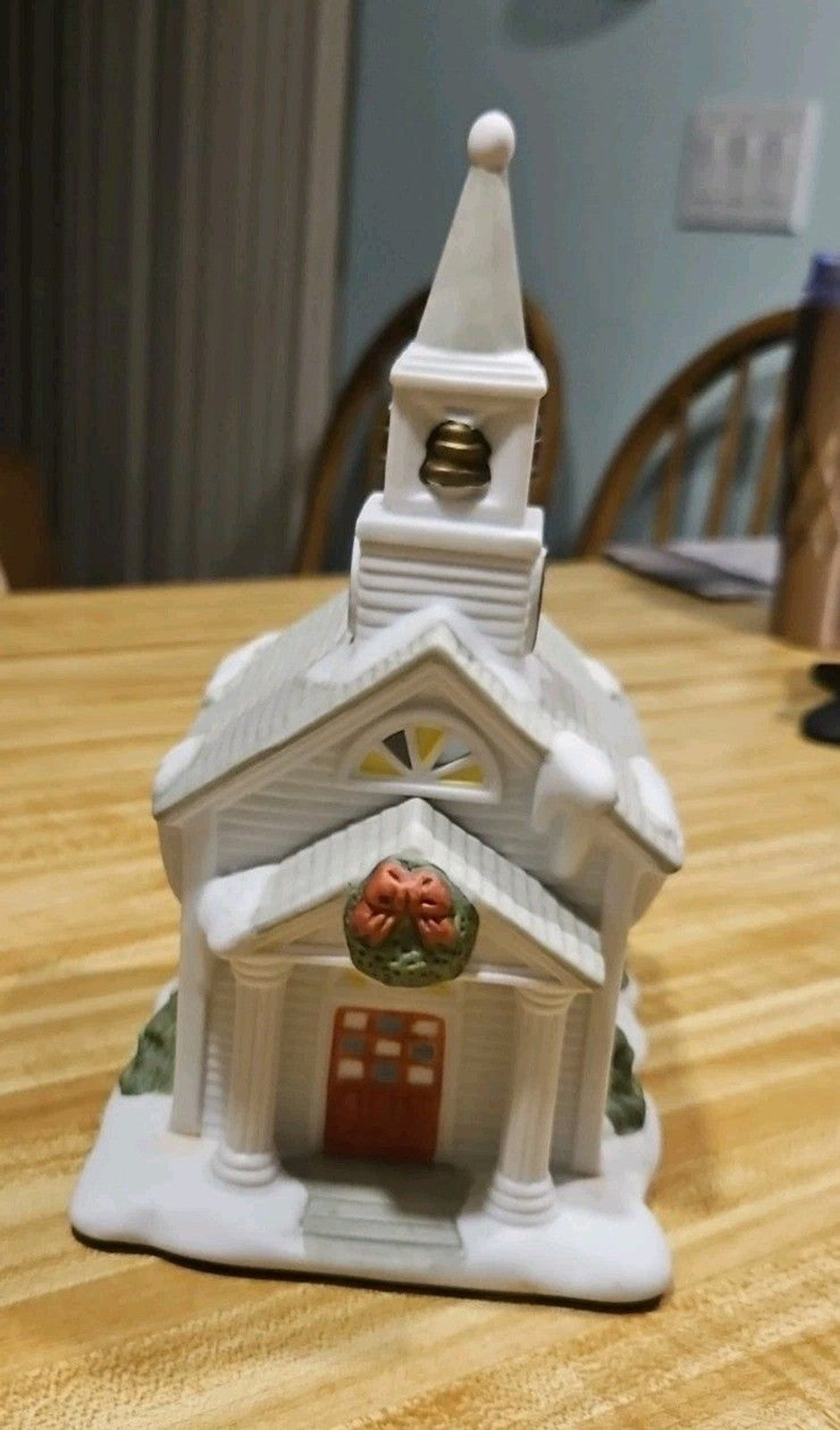 Partylite Tea Light Candle Holder Retired P0428 Christmas Church 9"Hx5"x6.5"