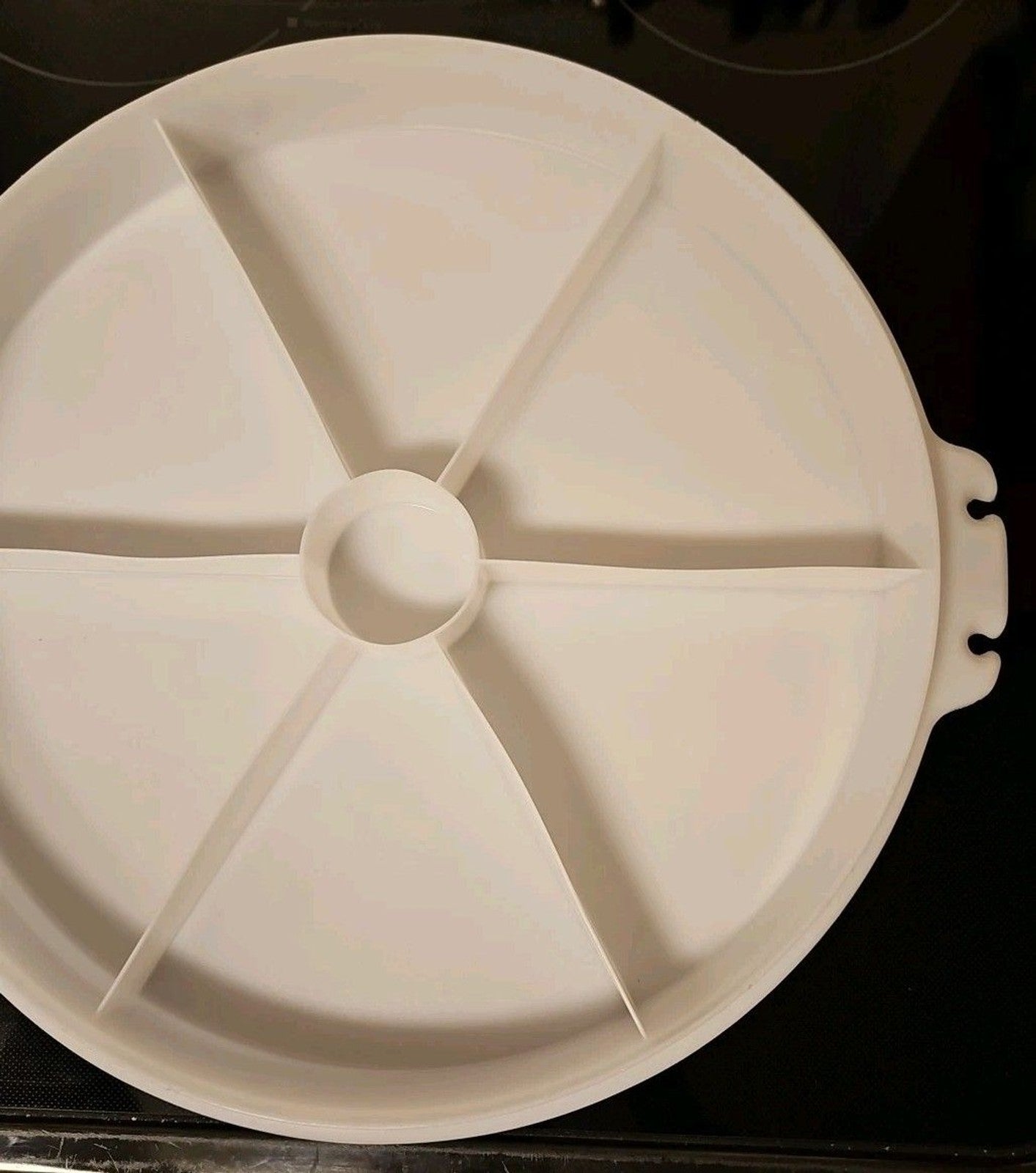 Vintage Tupperware White Divided Serving Tray 405-1 Replacement Tray Only 12"