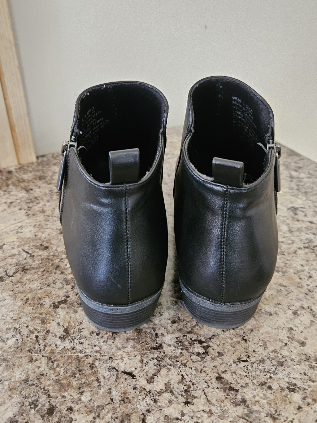 Sonoma Goods For Life Millo Black Ankle Boots Zip-up Women’s Size 9 EUC