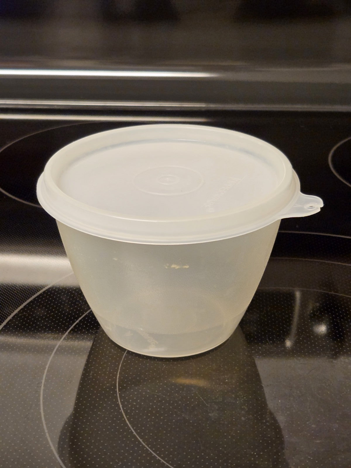 Vintage Tupperware Bowl Sheer 148 W/ Sheer Seal Lid 215