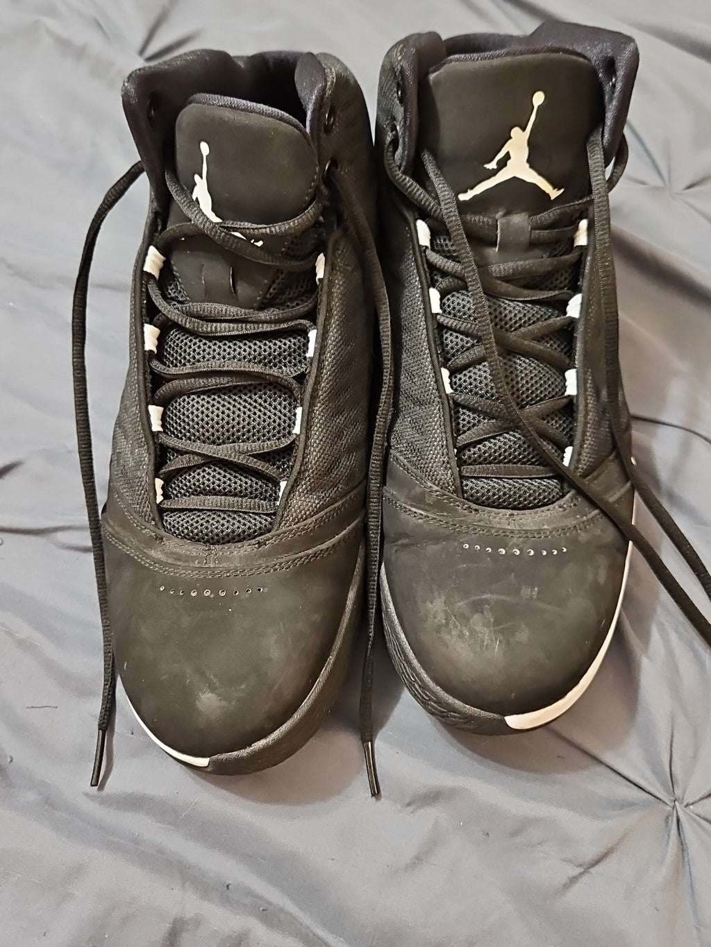 Jordan Nike Air Melo B`MO Mens Basketball Shoes Black Mens Sz 10.5