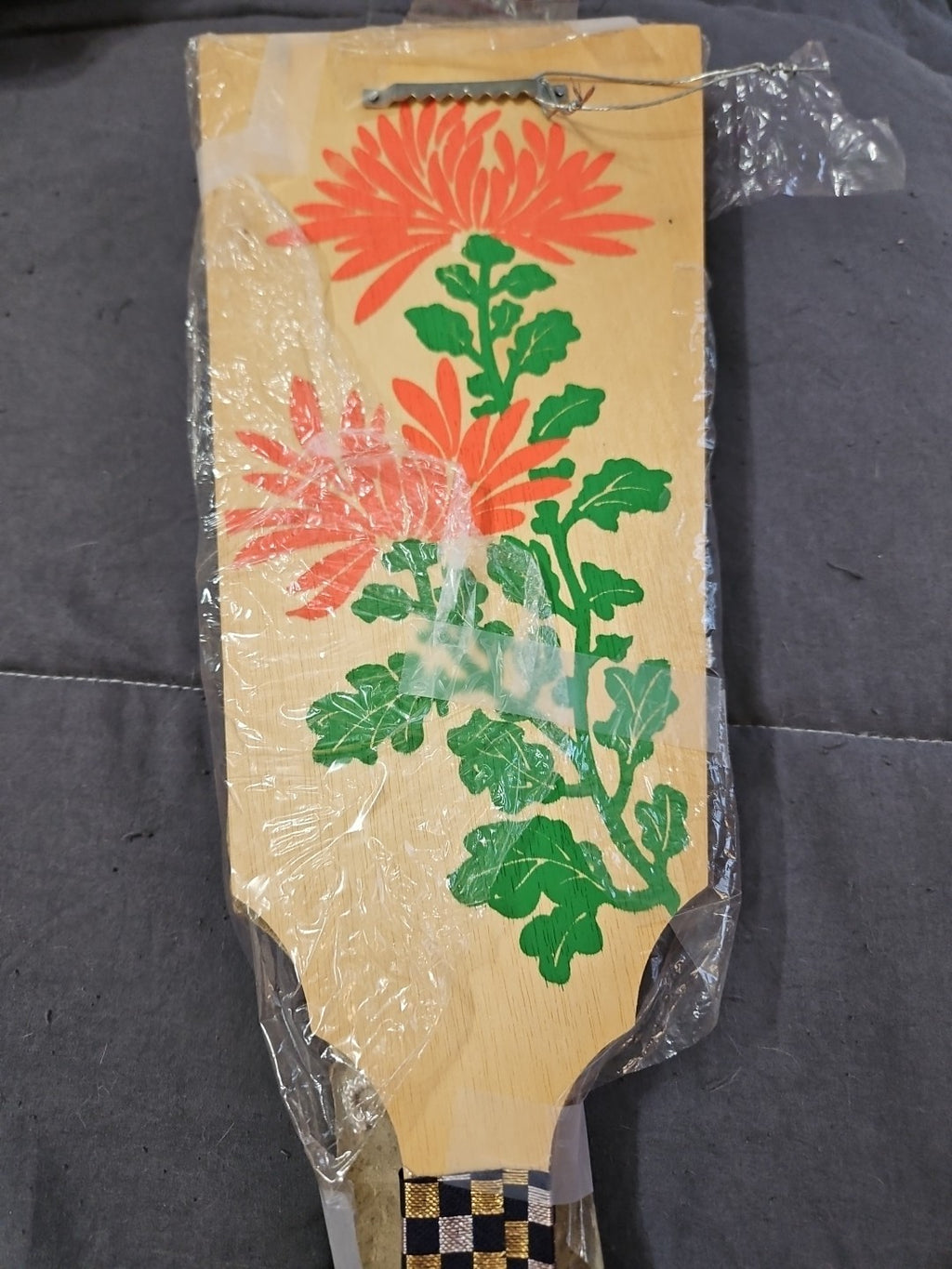 NIP Vintage Geisha Japanese Hagoita Wooden Badminton Paddle
