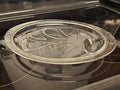 Vintage Pyrex 815 Clear Glass Tree of Life 15" Serving Platter w/Drip Well