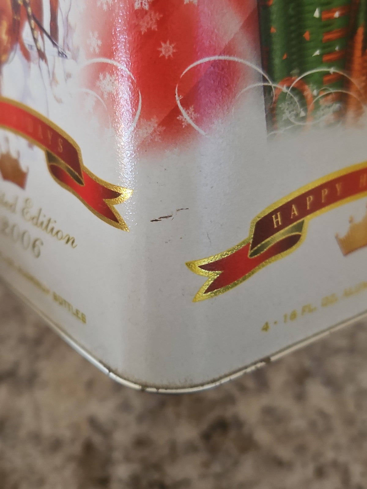 Vintage 2006 Budweiser Beer Limited Edition Holiday Collector Tin Clydesdales