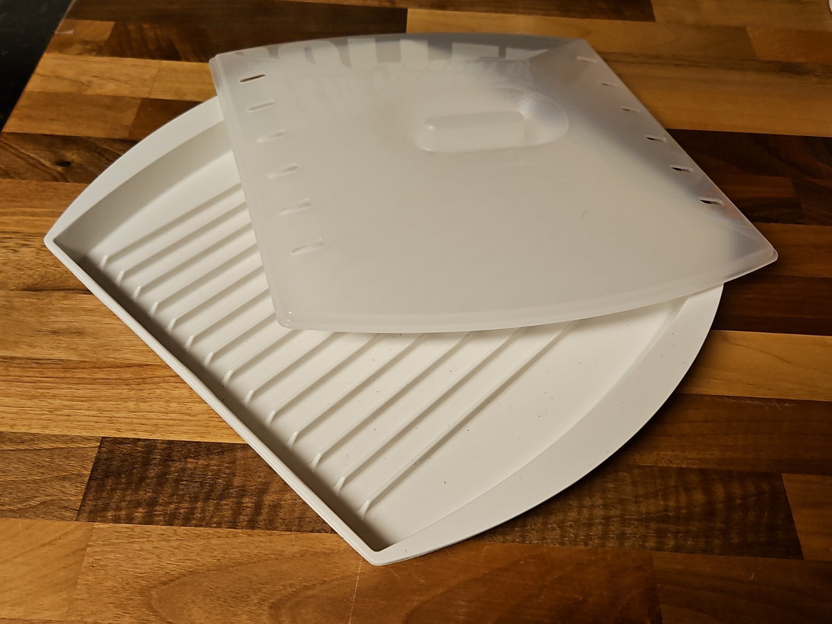 MiracleWare by Progressive Microwave Bacon Tray W Vented Lid 2pc Set D471397