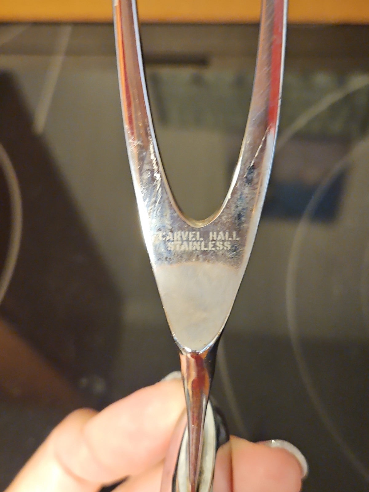 Vintage Carvel Hall Knives for Roast Carving set with Walnut case #22164 READ
