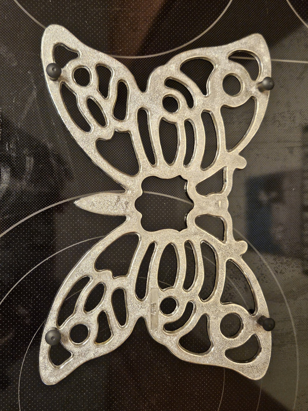 Vintage Butterfly Silver Plated Trivet Wall Hanging 1970s Made In Italy 11"